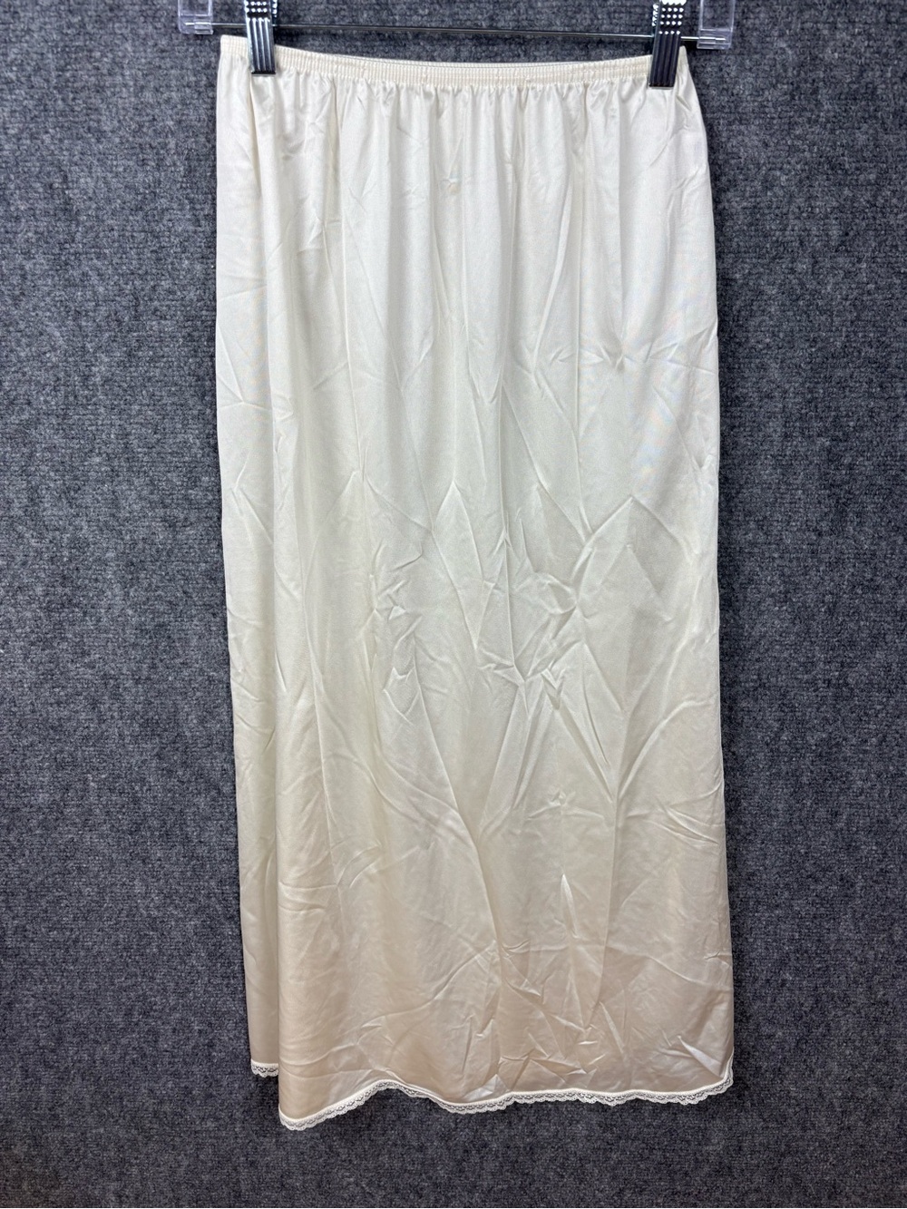 Vanity Fair Cream Maxi Slip Skirt